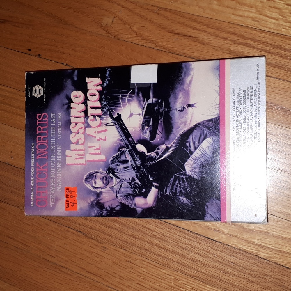 Big box Missing in Action VHS Chuck Norris